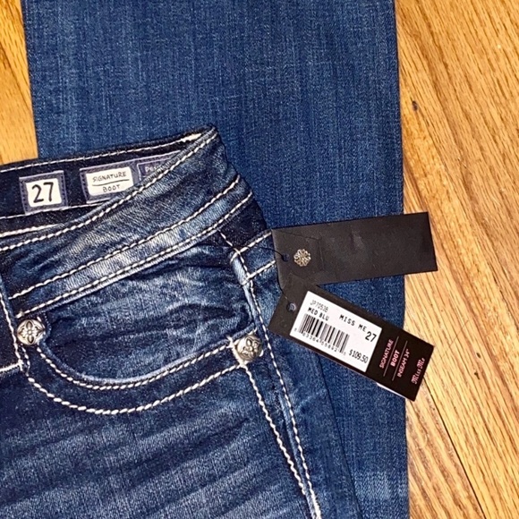 NWT MISS ME LONG BLING SIGNATURE BOOT CUT JEANS - Picture 7 of 8